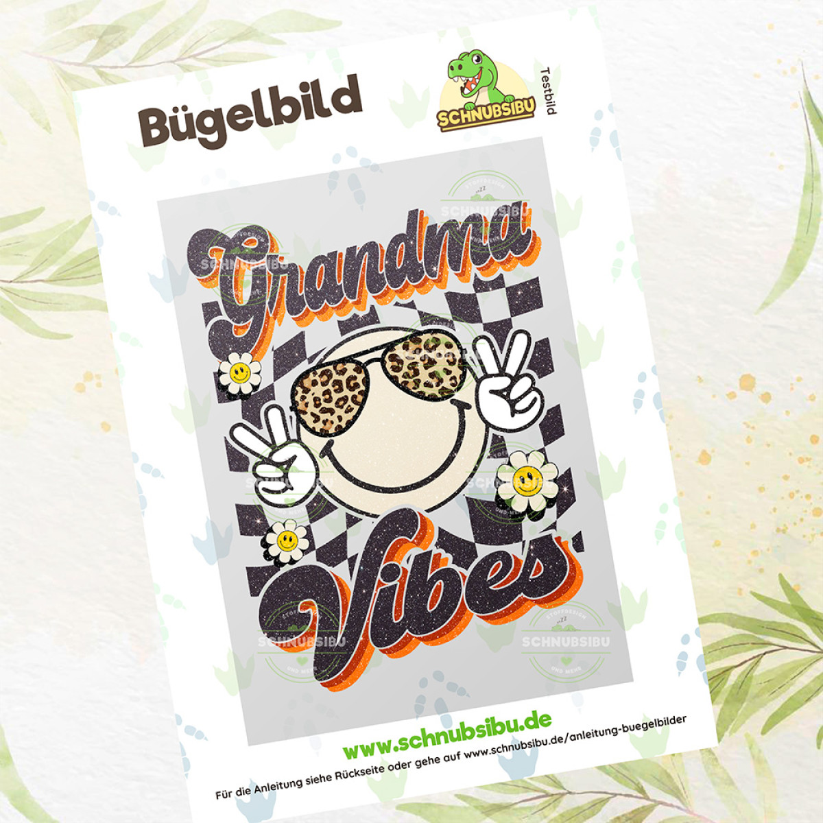Bügelbild Grandma Vibes